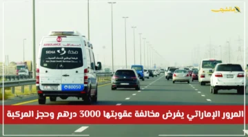 3000 درهم وسحب السيارة فورًا.. المرور في الإمارات يعلن رسميًا عن عقوبات صارمة لمخالفة جديدة 1